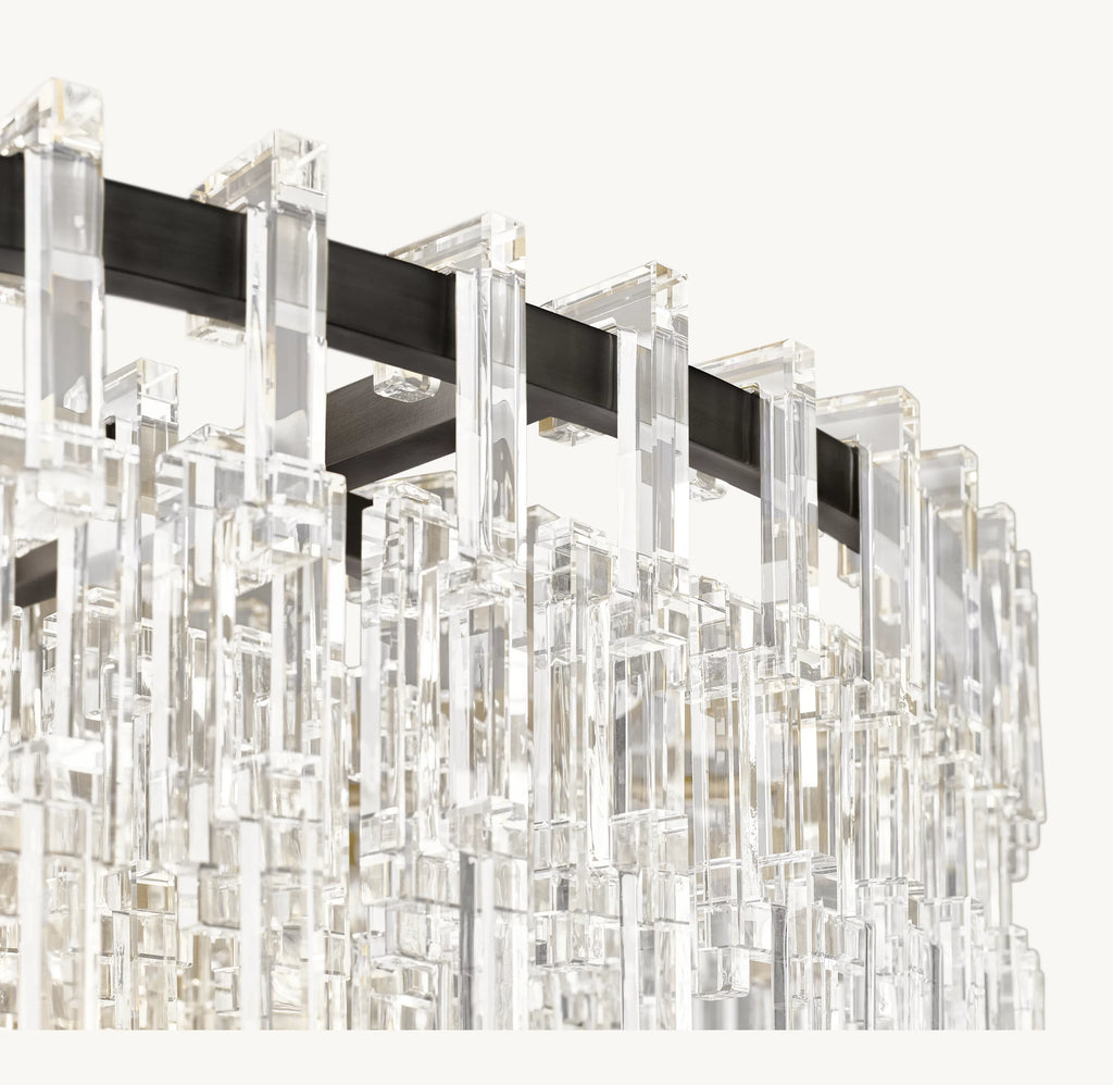 60 Inch Cascading Chain Crystal Round Chandelier - Marignan