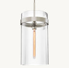 10 Inch Cylindrical Glass Pendant Light - Ravelle