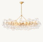 63 Inch Glass Bubble Linear Chandelier - Talia
