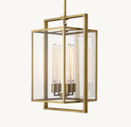16 Inch Glass Lantern Pendant Light - Beckman