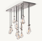 54 Inch Raindrop Linear Chandelier – Ava