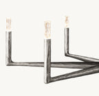 48 Inch Forged Candlestick Chandelier - Thaddeus