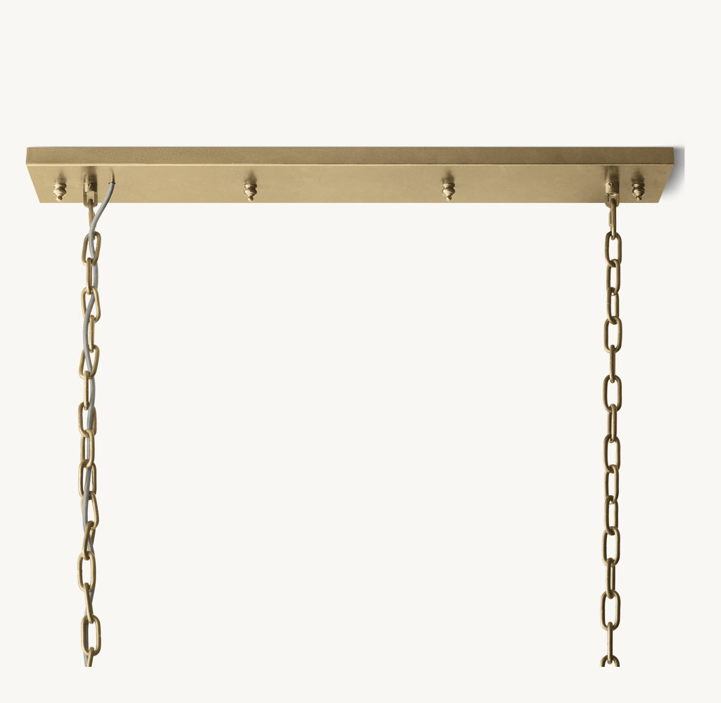 49 Inch Crystal Prism Rectangular Chandelier - Rhys