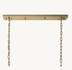 49 Inch Crystal Prism Rectangular Chandelier - Rhys
