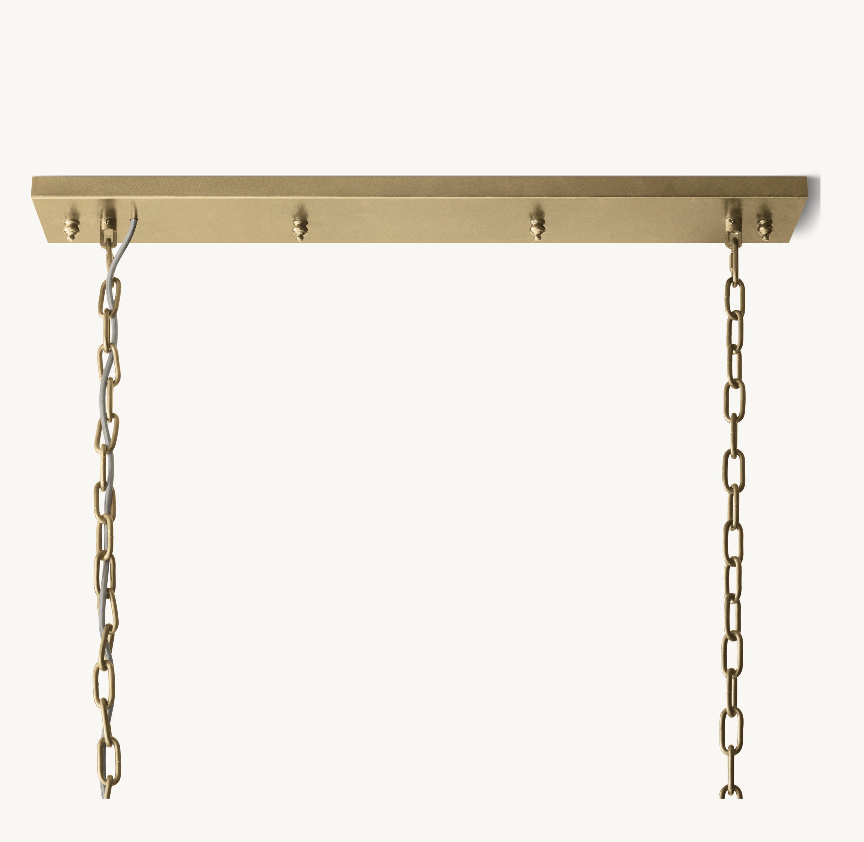 49 Inch Crystal Prism Rectangular Chandelier - Rhys