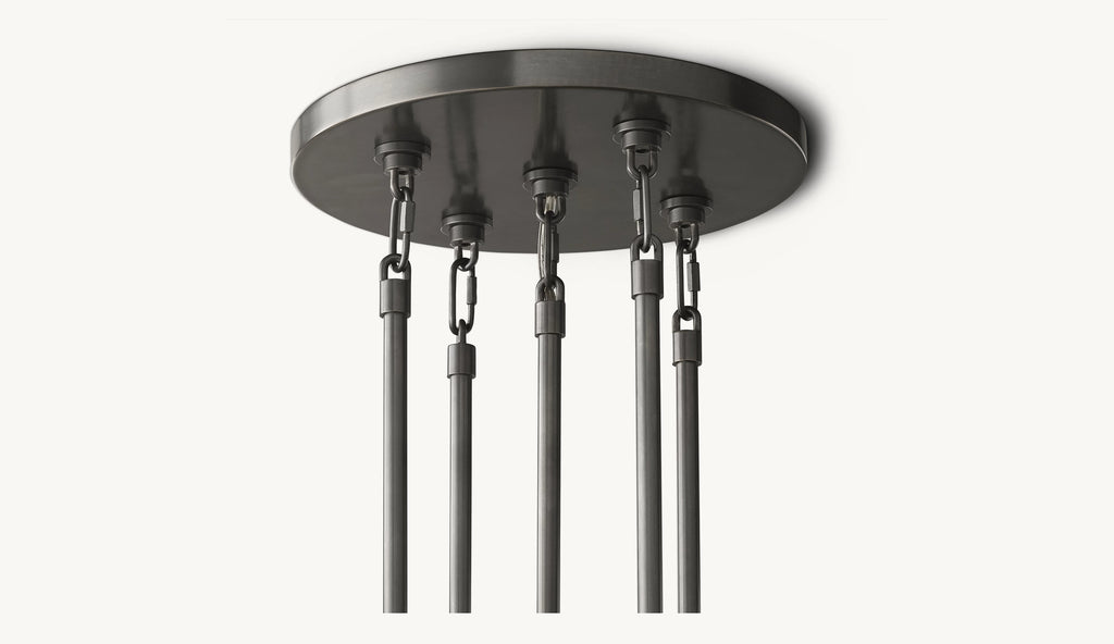 60 Inch Chain Crystal Tiered Chandelier - Marignan