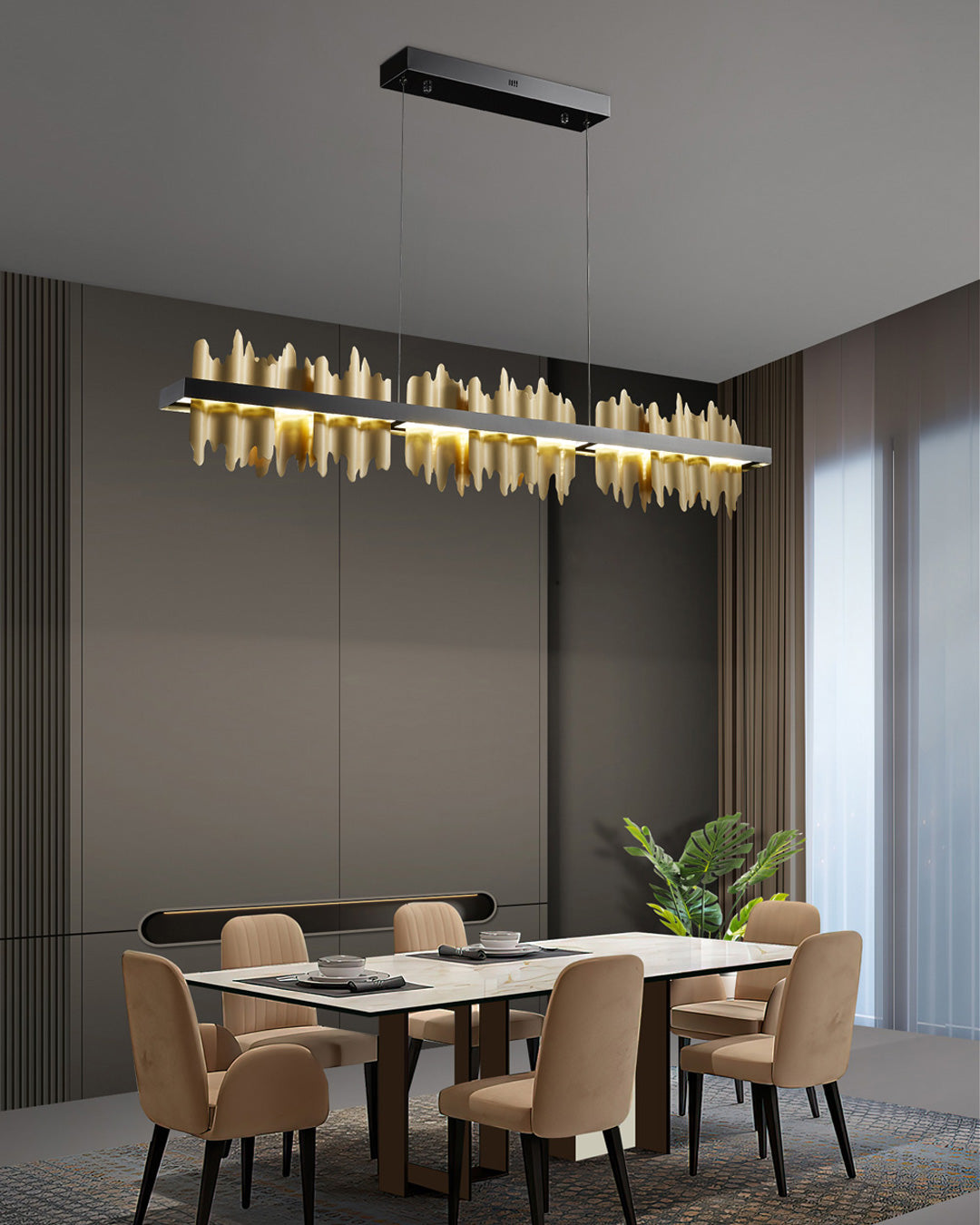 47 Inch Linear LED Chandelier - Aurelius