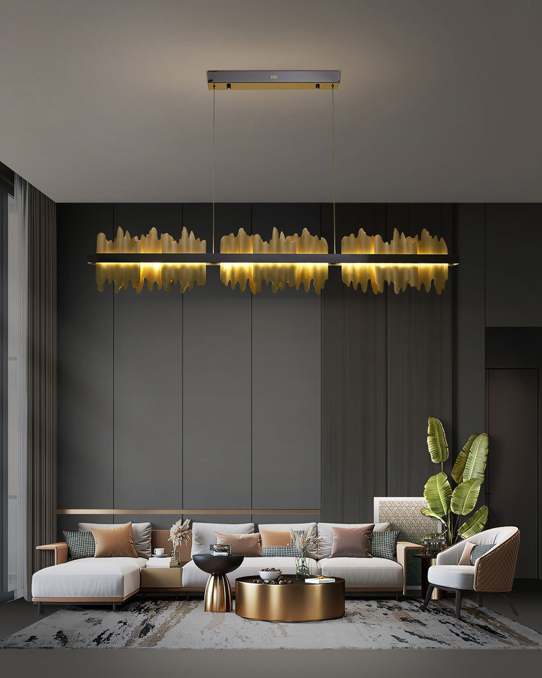47 Inch Linear LED Chandelier - Aurelius