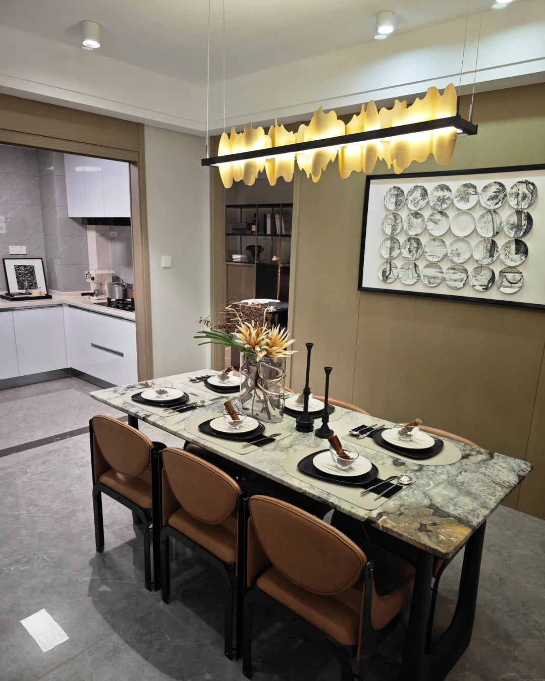 47 Inch Linear LED Chandelier - Aurelius