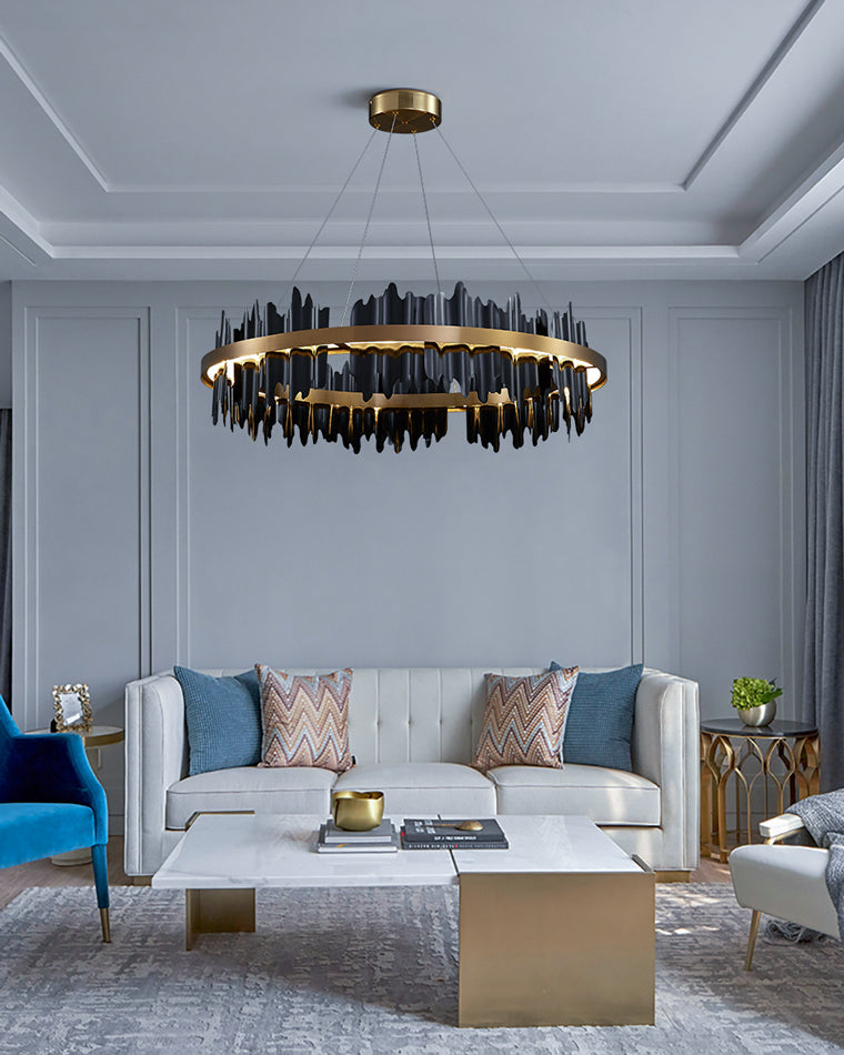 24 Inch Round LED Chandelier - Aurelius