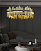 24 Inch Round LED Chandelier - Aurelius