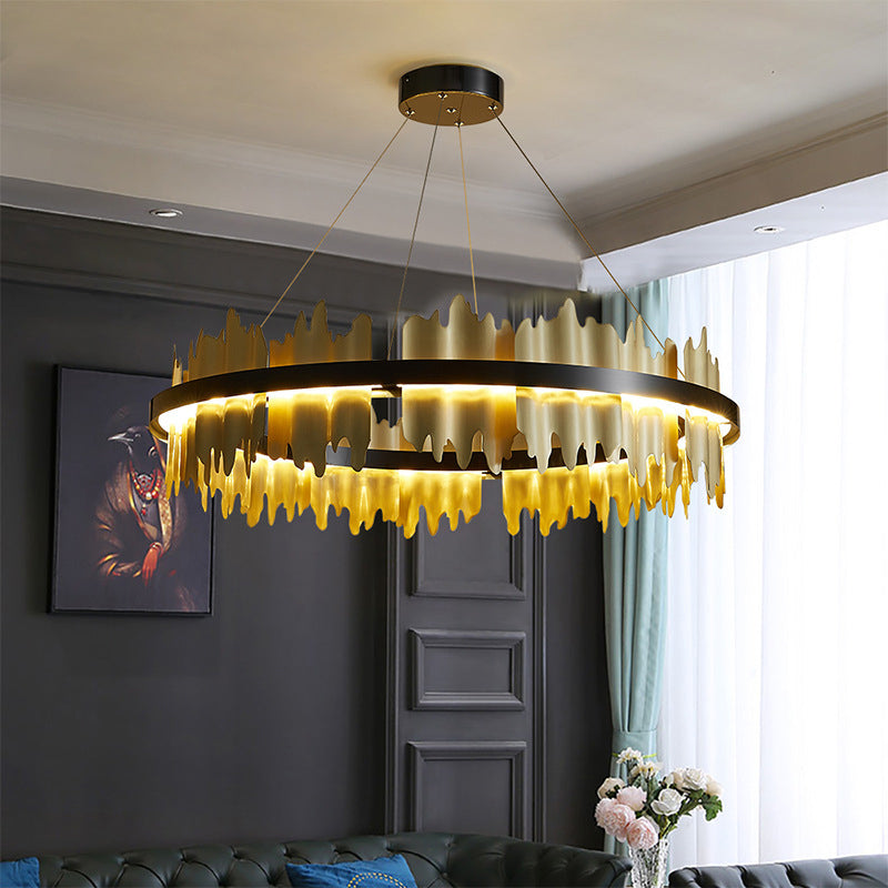 32 Inch Round LED Chandelier - Aurelius