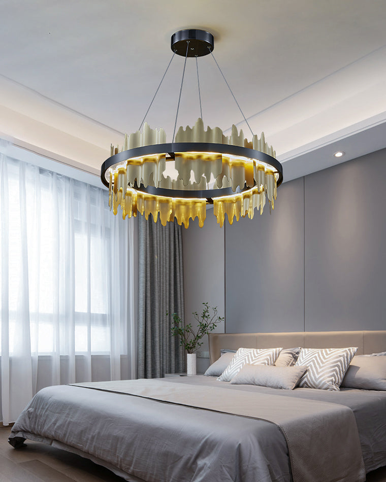 24 Inch Round LED Chandelier - Aurelius