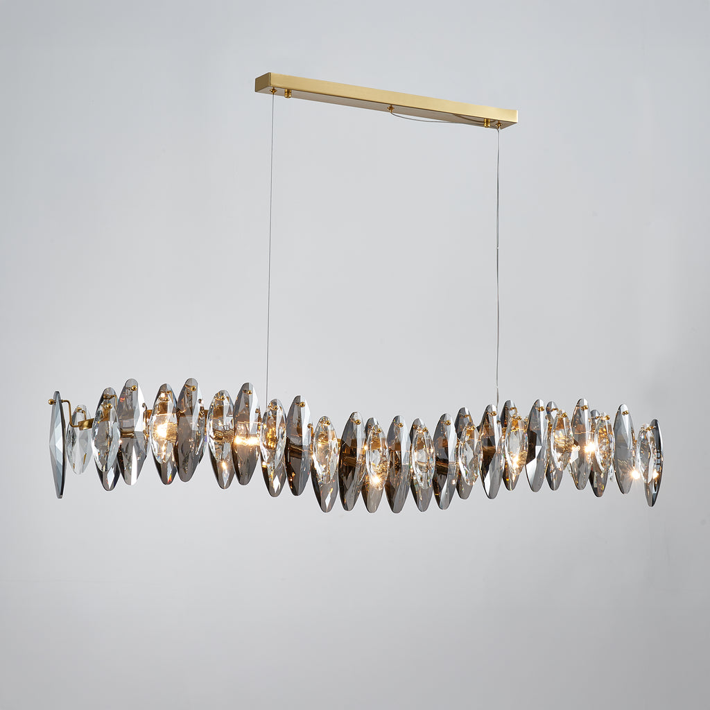 52 Inch Prism Crystal Linear Chandelier - Valencia
