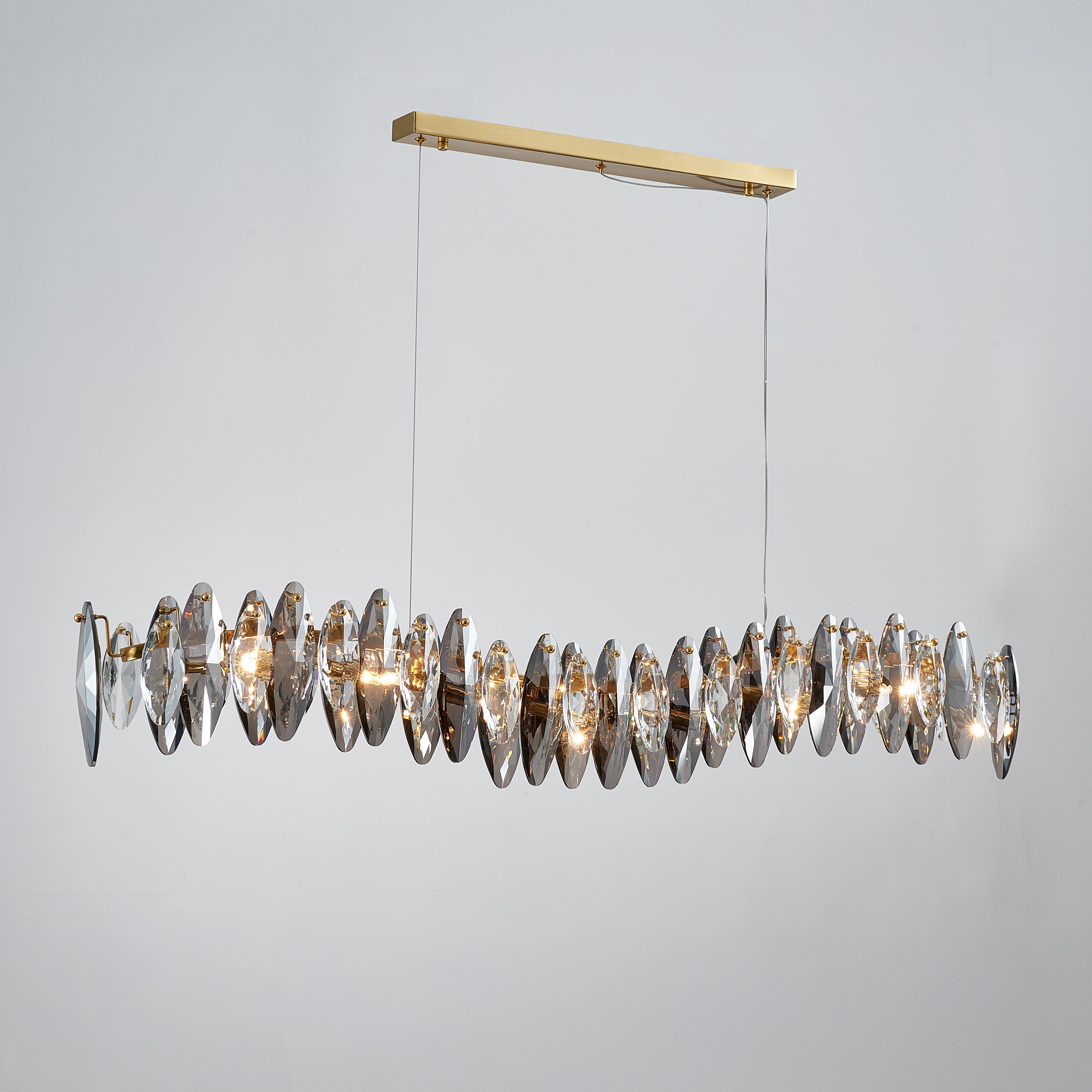 52 Inch Prism Crystal Linear Chandelier - Valencia