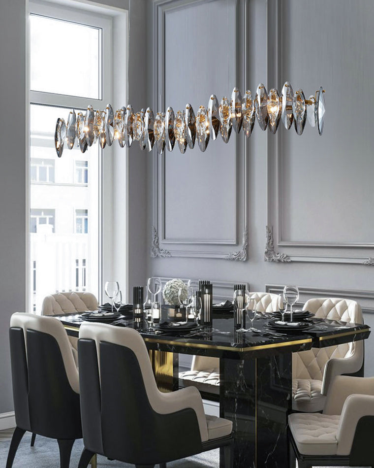 52 Inch Prism Crystal Linear Chandelier - Valencia