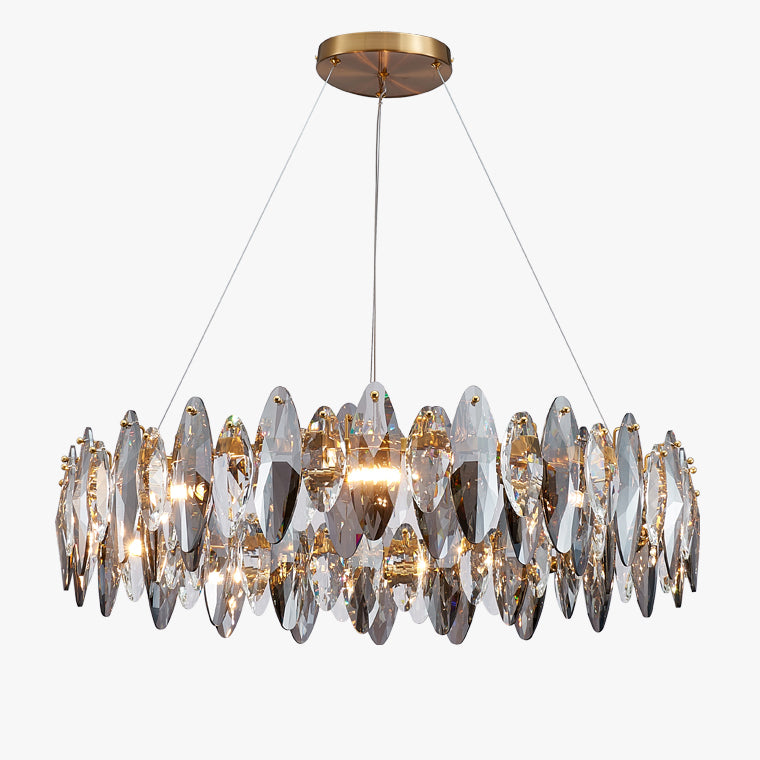 39 Inch Luxury Crystal Ring Chandelier - Valencia