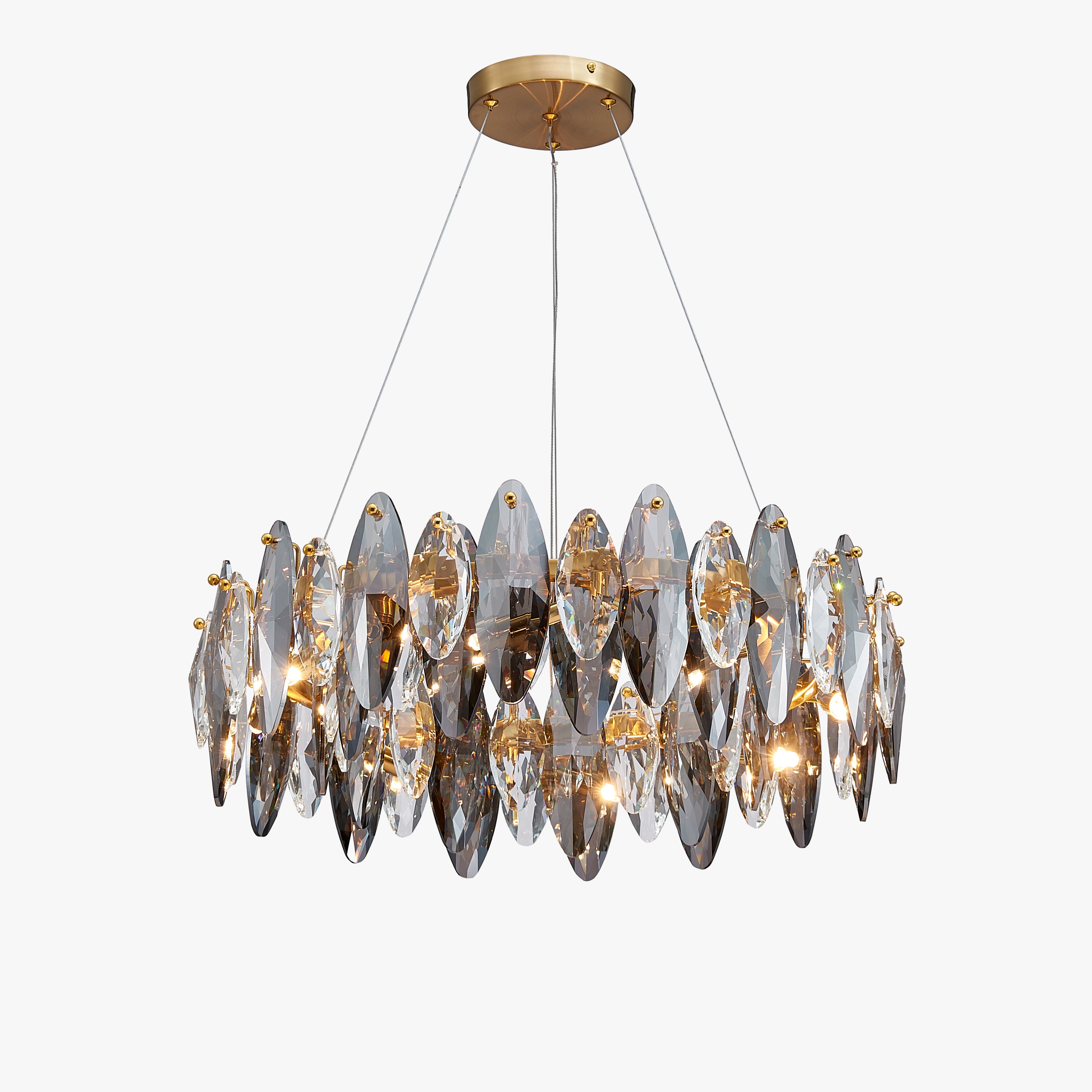 24 Inch Luxury Crystal Ring Chandelier - Valencia