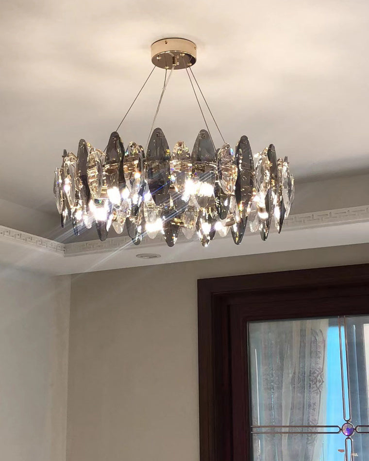 24 Inch Luxury Crystal Ring Chandelier - Valencia