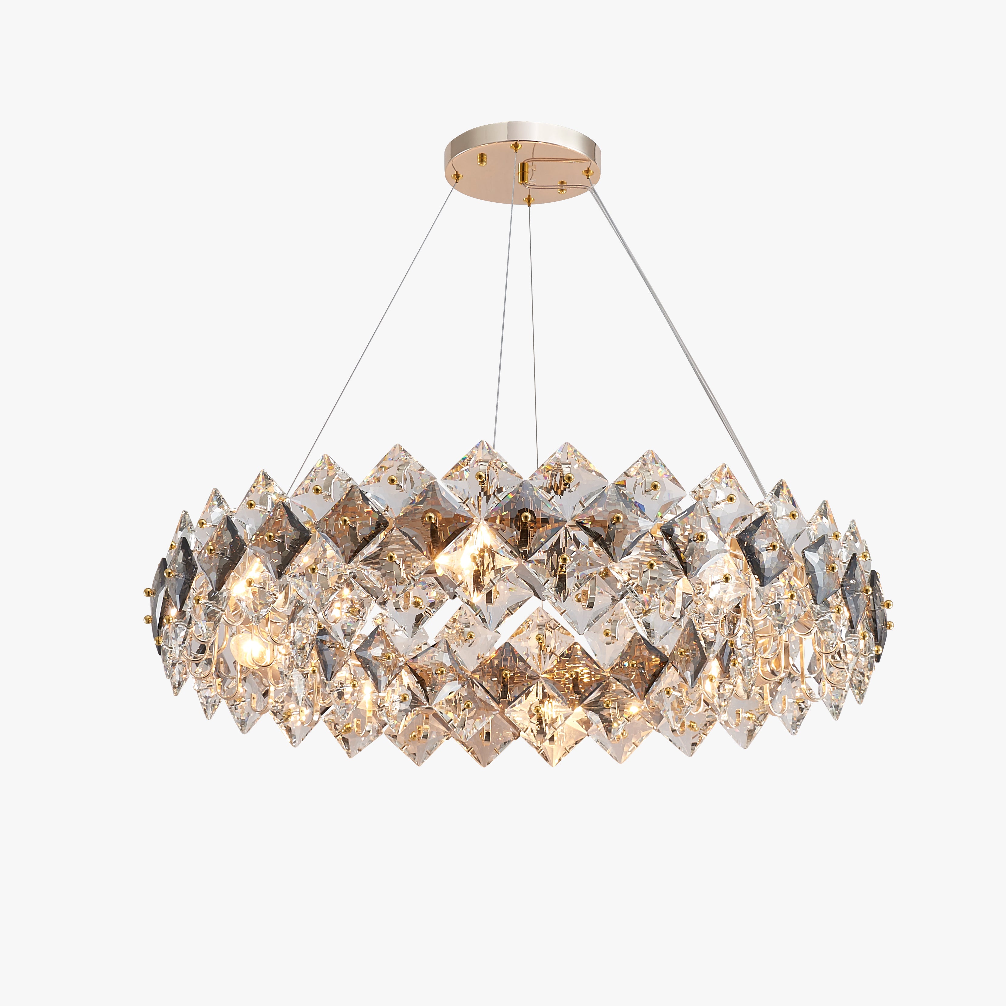 32 Inch Diamond Prism Crystal Chandelier – Liora