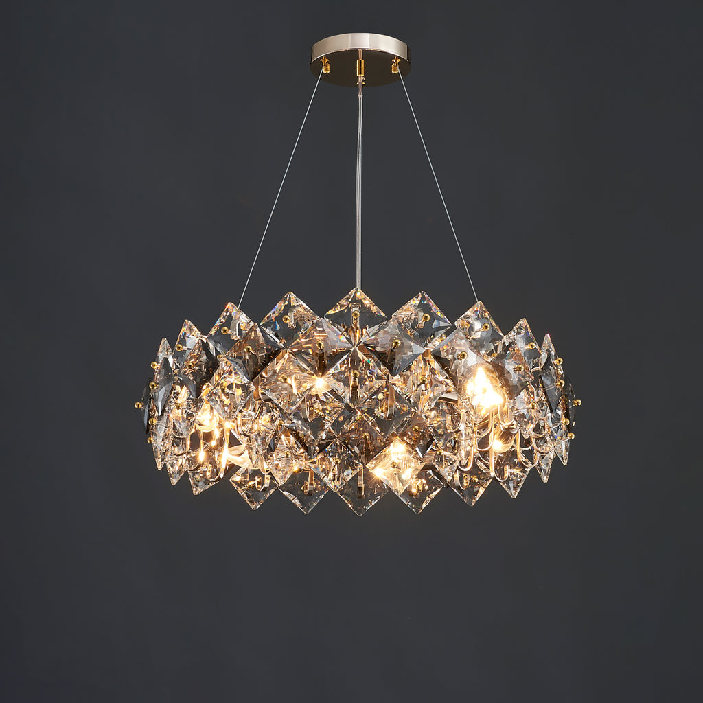 24 Inch Diamond Prism Crystal Chandelier – Liora