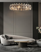 39 Inch Diamond Prism Crystal Chandelier – Liora