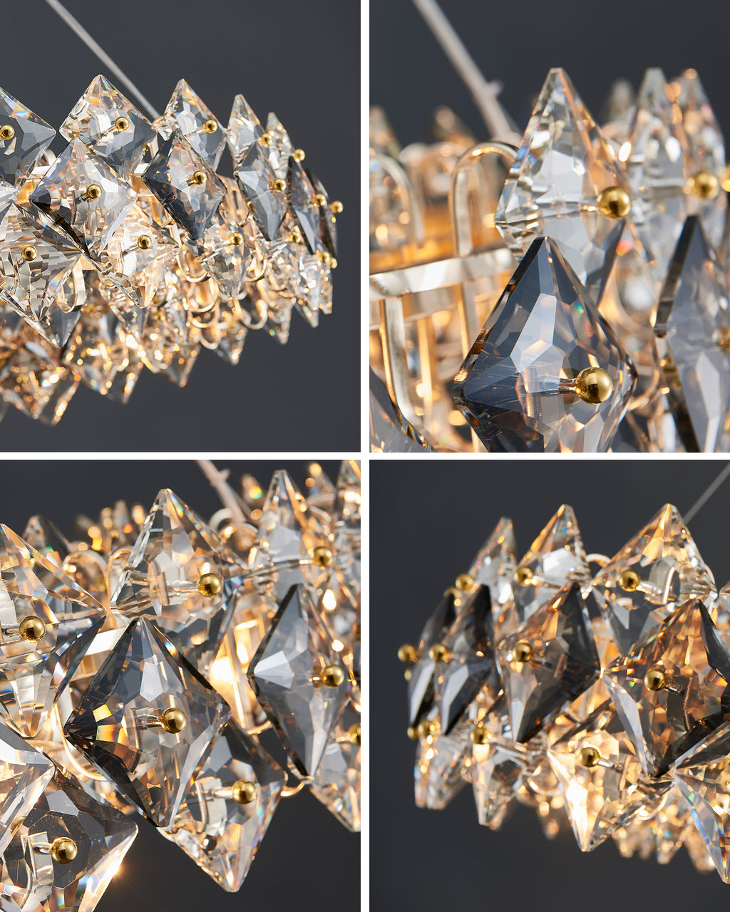 24 Inch Diamond Prism Crystal Chandelier – Liora