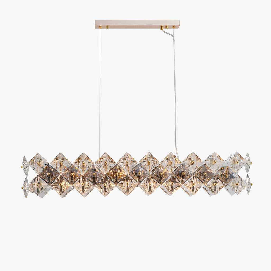 43 Inch Crystal Prism Linear Chandelier - Liora
