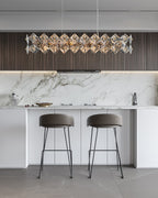 43 Inch Crystal Prism Linear Chandelier - Liora