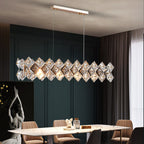 43 Inch Crystal Prism Linear Chandelier - Liora