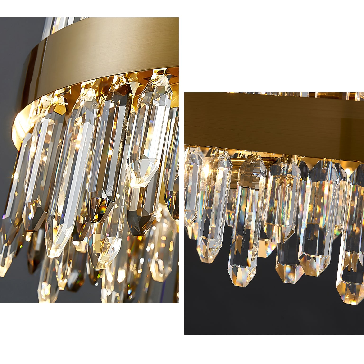 47 Inch Modern Crystal Linear Chandelier – Solaria
