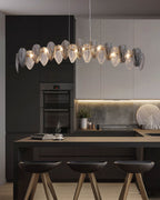 47 inch Feathered Linear Chandelier - Zephyra