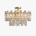 20 Inch Dual-Tier Crystal Chandelier - Glacia