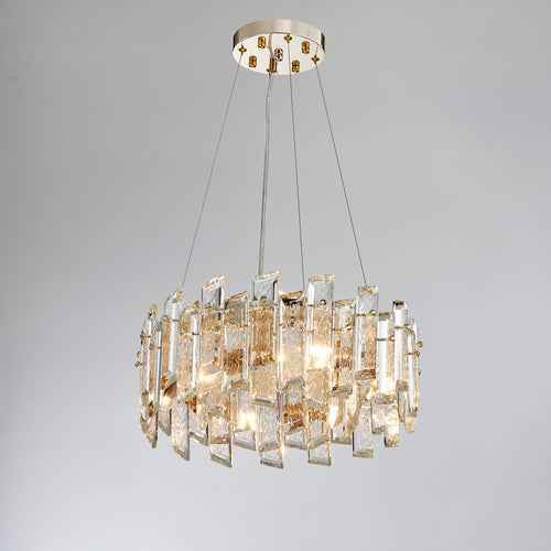16 Inch Crystal Round Chandelier - Glacia