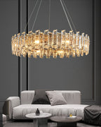 32 Inch Crystal Round Chandelier - Glacia