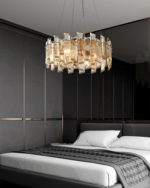 16 Inch Crystal Round Chandelier - Glacia