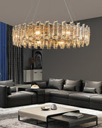 32 Inch Crystal Round Chandelier - Glacia