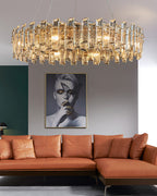 39 Inch Crystal Round Chandelier - Glacia