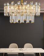 20 Inch Dual-Tier Crystal Chandelier - Glacia