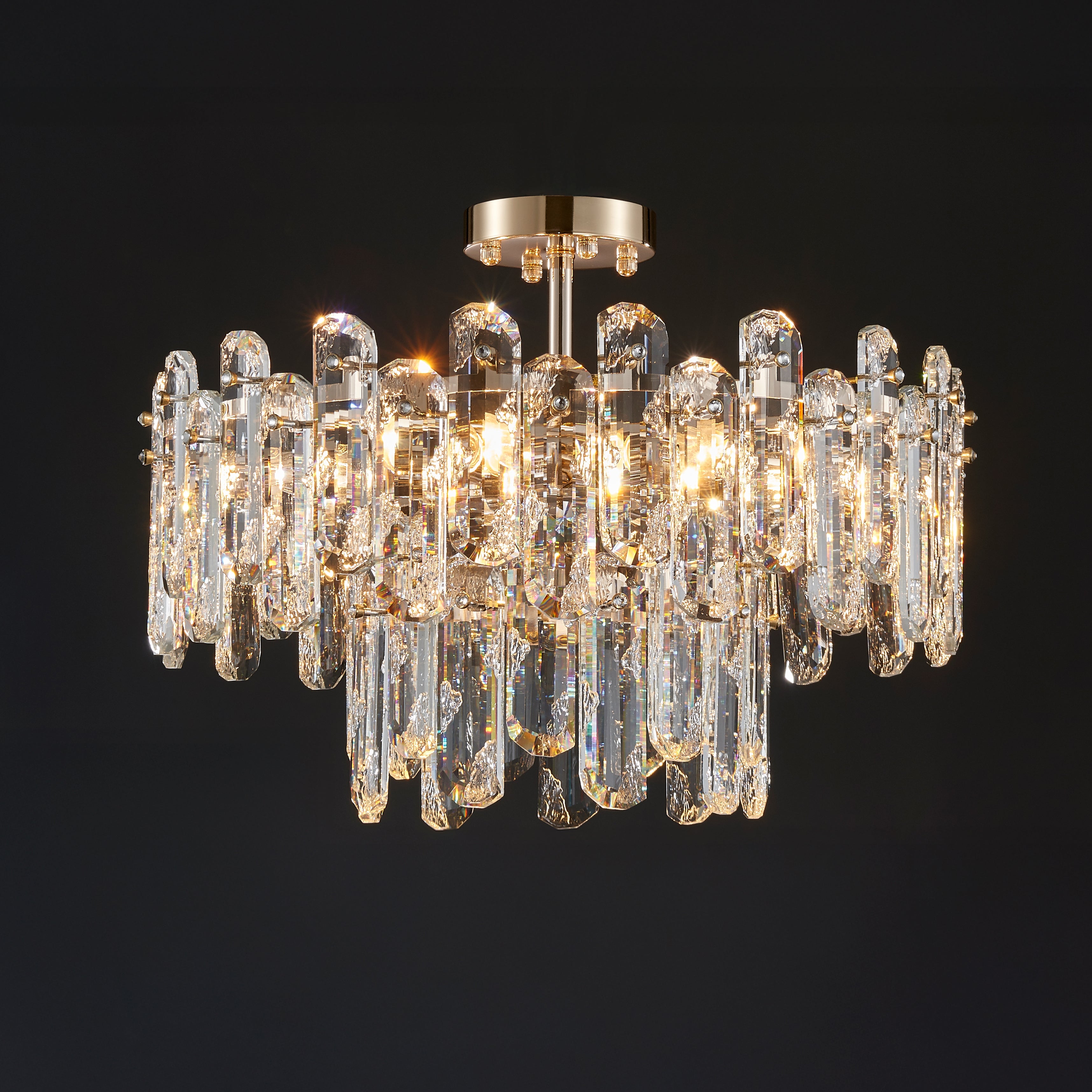 25 Inch Imperial Semi-Flush Chandelier - Astra