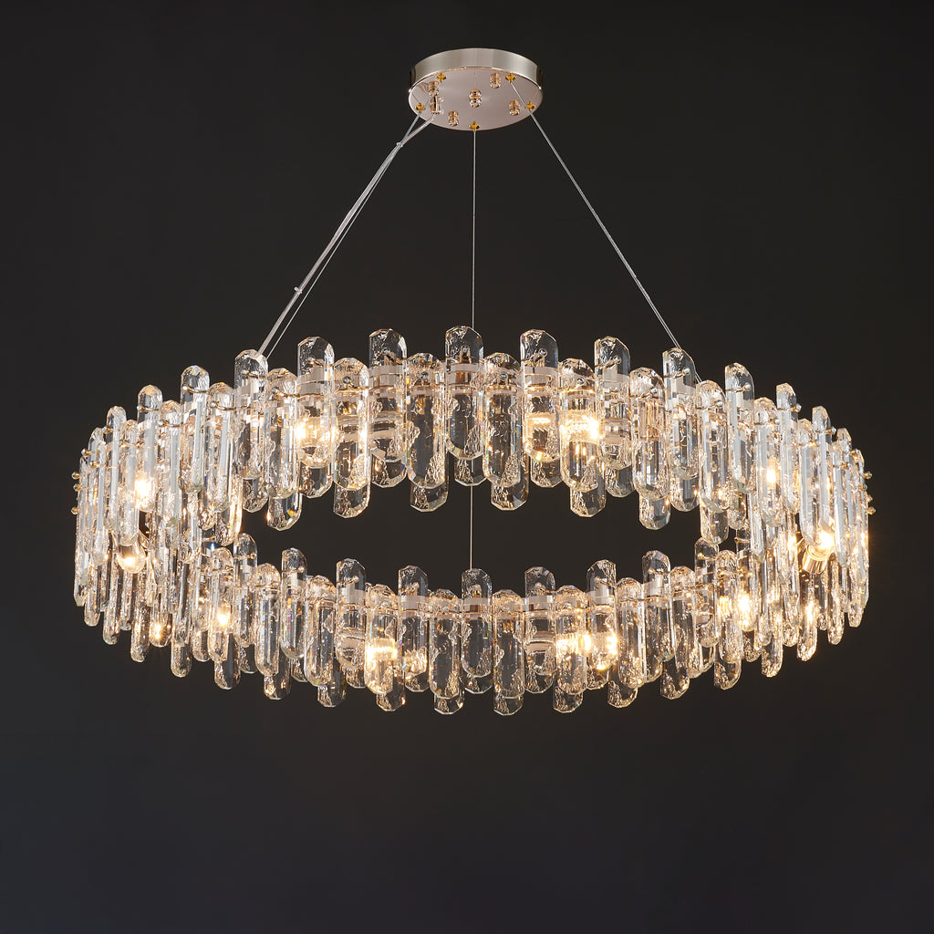 39 Inch Regal Ring Crystal Chandelier - Astra