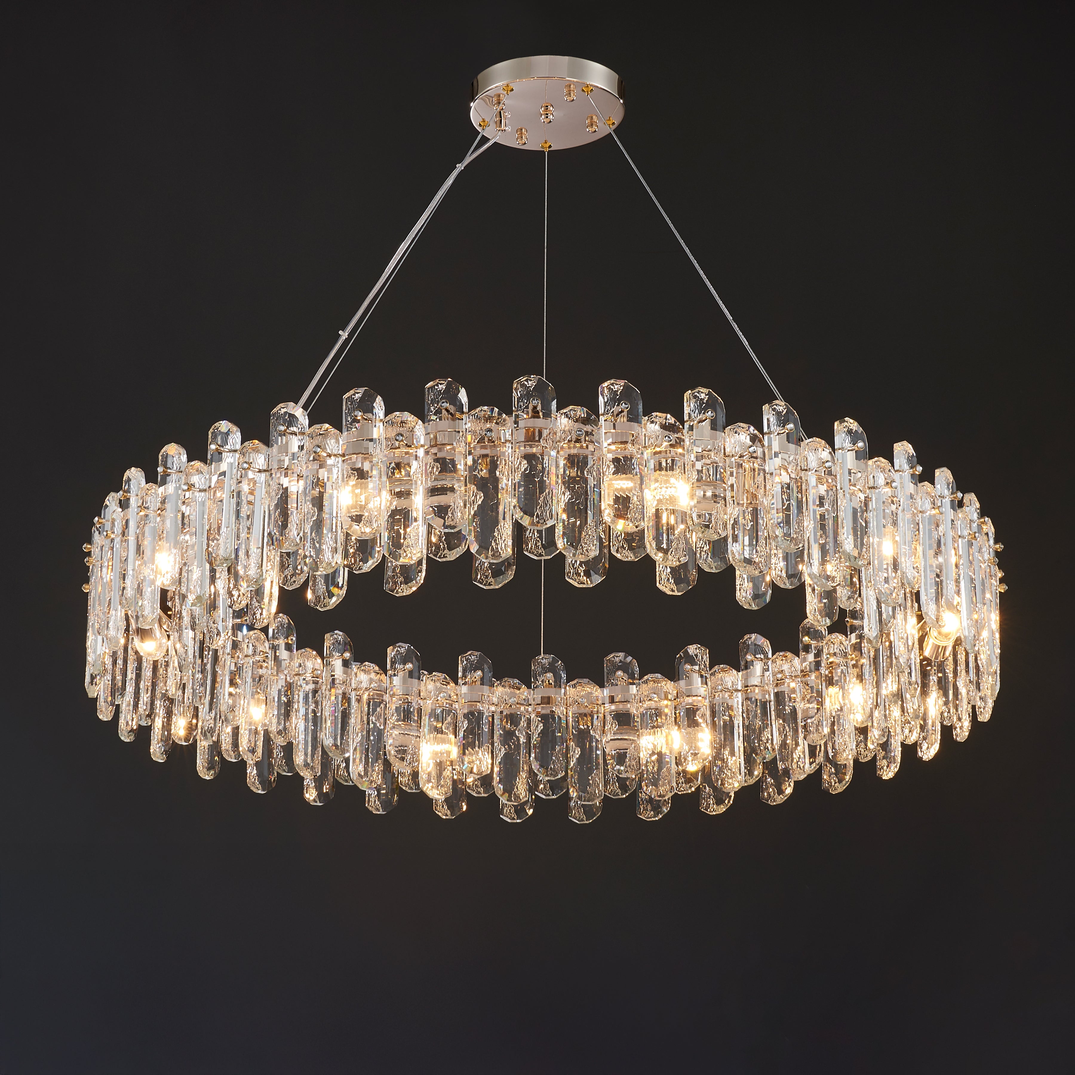 39 Inch Regal Ring Crystal Chandelier - Astra