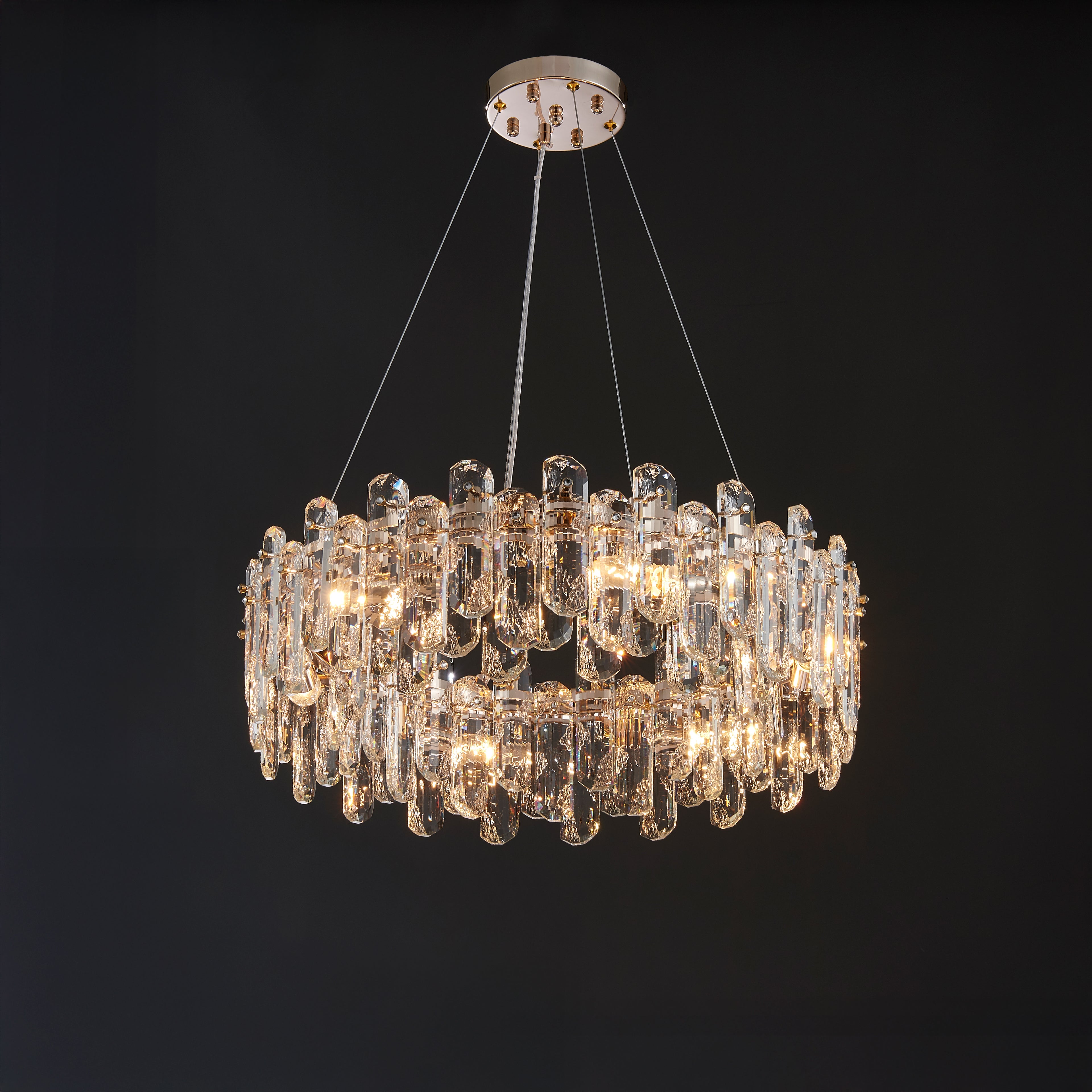 24 Inch Regal Ring Crystal Chandelier - Astra