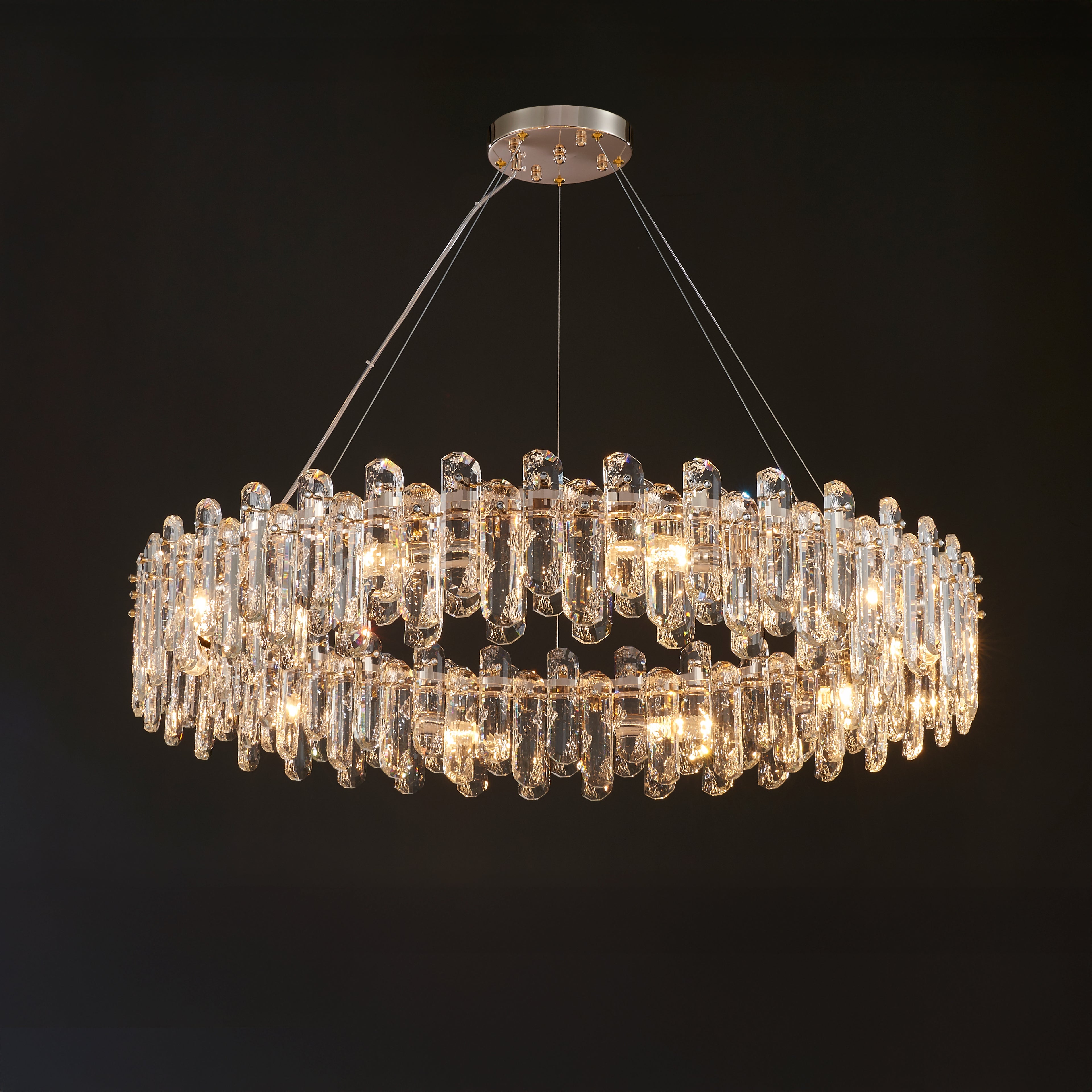 32 Inch Regal Ring Crystal Chandelier - Astra