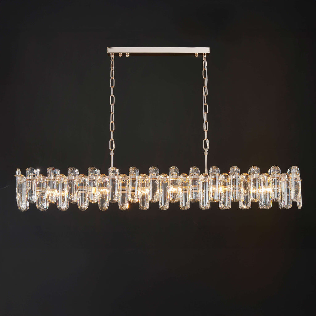 35 Inch Regal Linear Crystal Chandelier - Astra