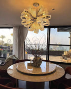 24 Inch Textured Ribbon Chandelier - Fleur