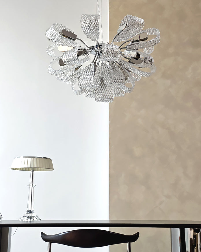 24 Inch Textured Ribbon Chandelier - Fleur