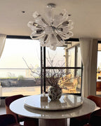 24 Inch Textured Ribbon Chandelier - Fleur