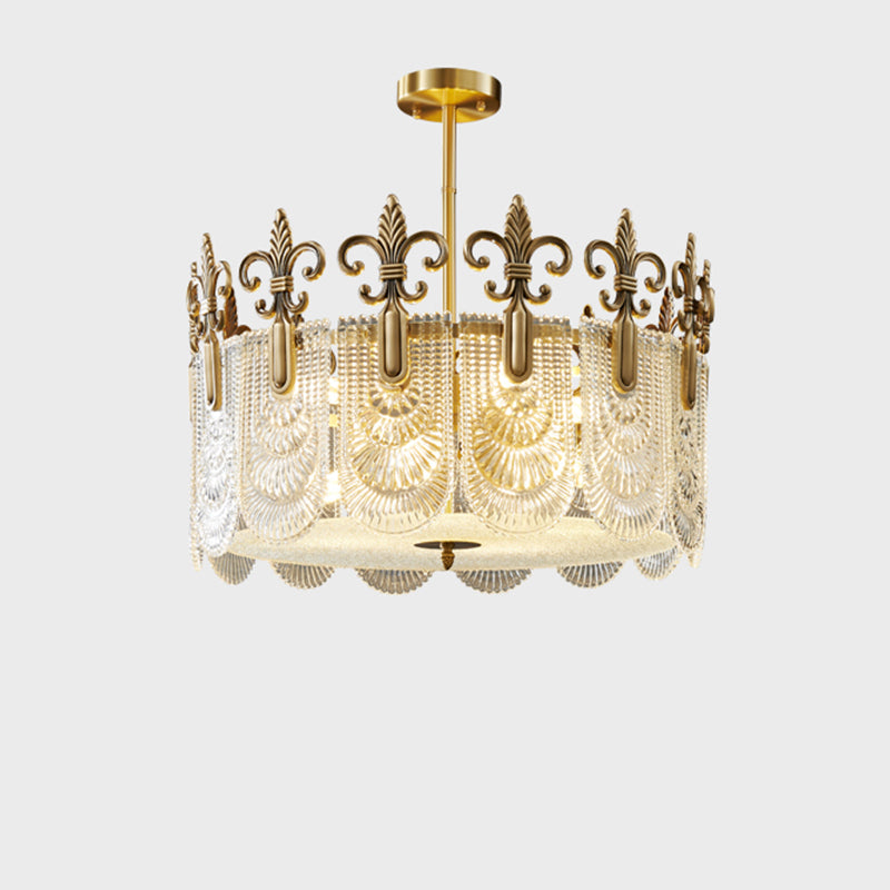 24 Inch Crown Glass Chandelier - Josephine