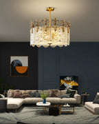 24 Inch Crown Glass Chandelier - Josephine